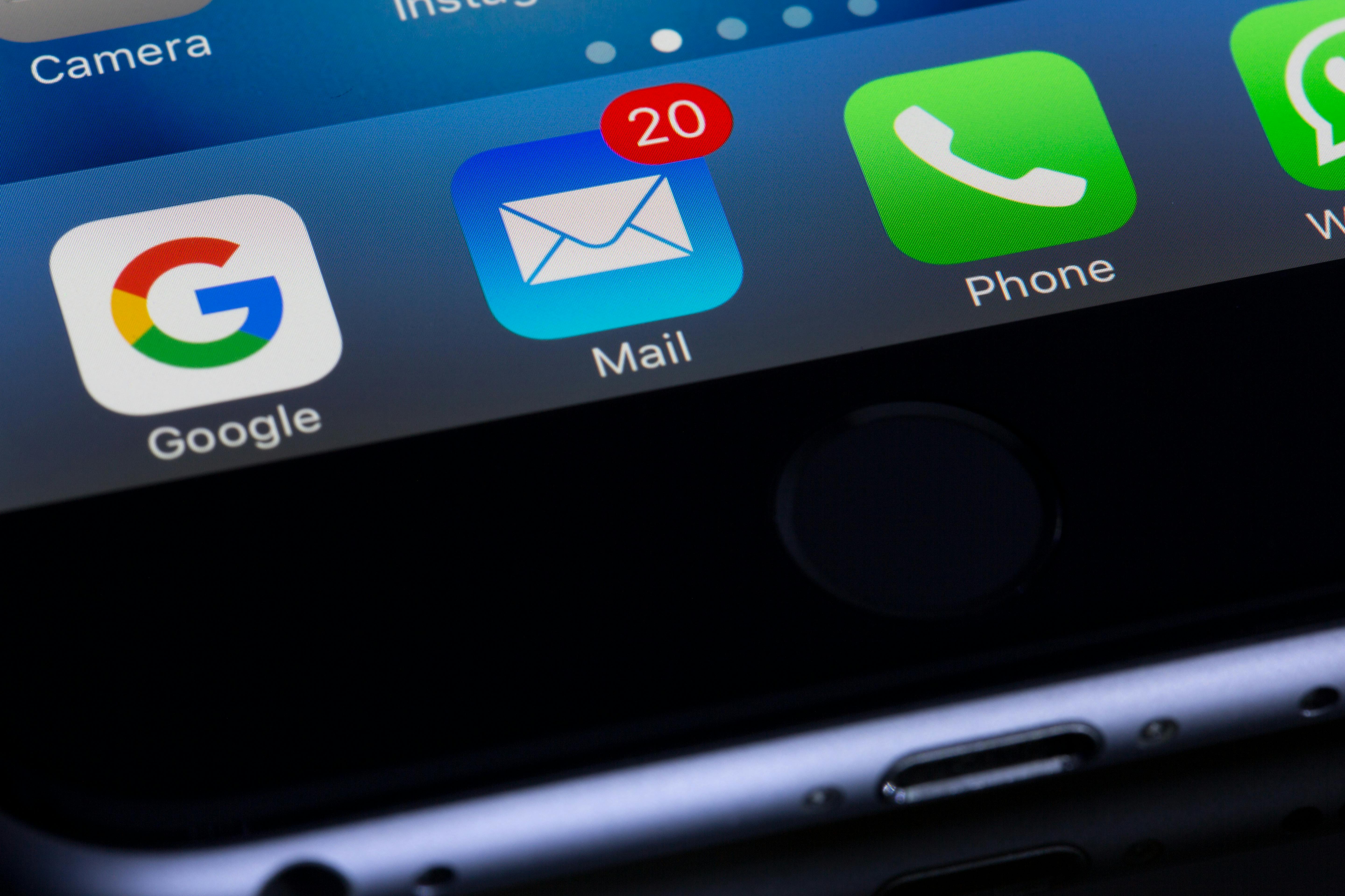 Email Notifications on a Smart phone - email marketing for brands is a vital marketing tactic.